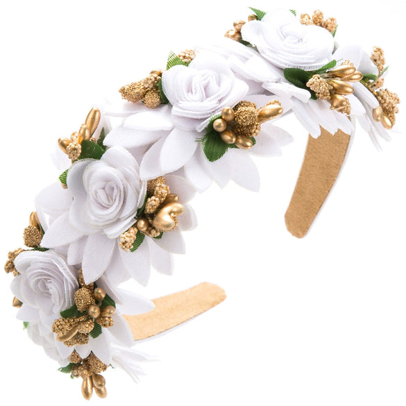 Alloy Handmade Forest Style Artificial Flower Women's Hair Headband Hair Accessories