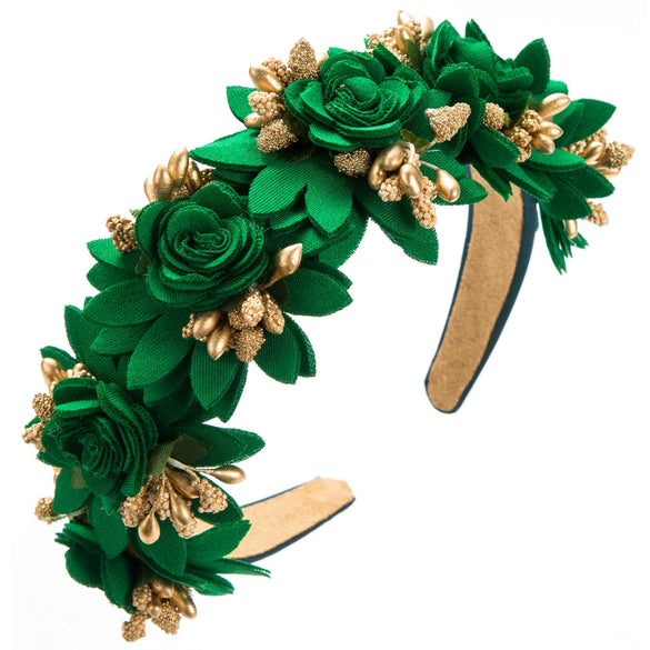 Alloy Handmade Forest Style Artificial Flower Women's Hair Headband Hair Accessories