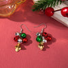 Alloy Handmade Geometric Christmas Jewelry Earrings With Bell Tree And Bulb Elements