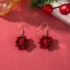 Alloy Handmade Geometric Christmas Jewelry Earrings With Bell Tree And Bulb Elements