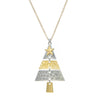 Alloy Handmade Geometric Christmas Tree And Pine Earrings