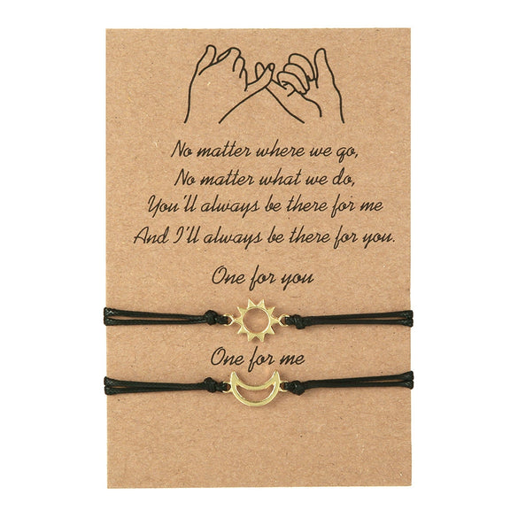 Alloy Handmade Geometric Style Gold And Silver Mixed Color Wax Thread Woven Adjustable Couple And Women's Bracelet