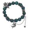 Alloy Handmade Ghost Beaded Bracelet With Rose Moon Snake Dragon For Unisex