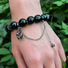 Alloy Handmade Ghost Beaded Bracelet With Rose Moon Snake Dragon For Unisex