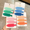 Alloy Handmade Gradient Color Frosted Paint Hair Clip Set For Women