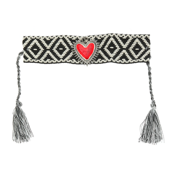 Alloy Handmade Heart Shape Vintage Style Unisex Bracelet