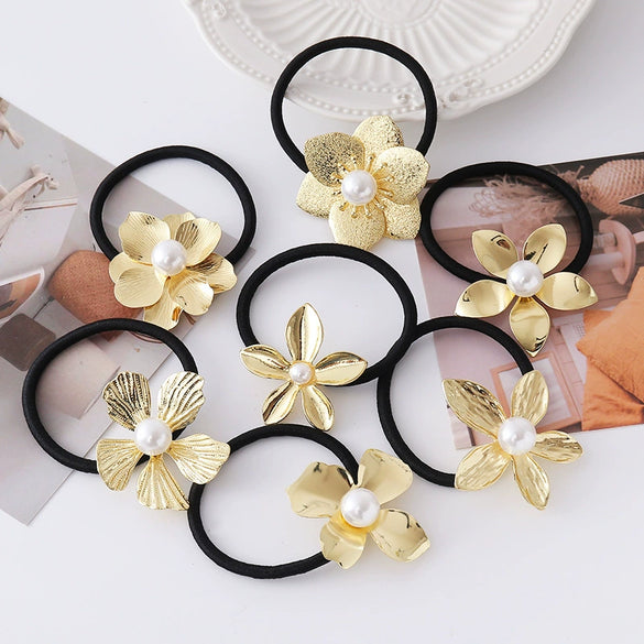 Alloy Handmade High Elasticity Plants And Flowers Hair Ring Jewelry