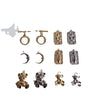 Alloy Handmade Jewelry Accessories With Moon Bear Shape Electroplated