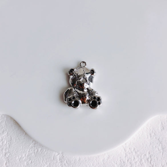 Alloy Handmade Jewelry Accessories With Moon Bear Shape Electroplated