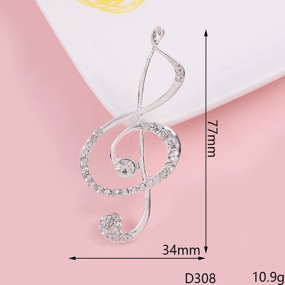 Alloy Handmade Jewelry Accessories With Rhinestone Stick Diamond Electroplating Design Letter Note Shape