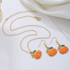Alloy Handmade Jewelry Set With Maple Leaf Sunflower Owl Patterns For Women Earrings And Necklace