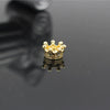 Alloy Handmade Microinlaid Zircon Crown Bead Jewelry Accessories Electroplated Bracelet Necklace Loose Bead