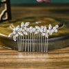 Alloy Handmade Plaid Bridal Hair Comb Women's Wedding Hair Accessories