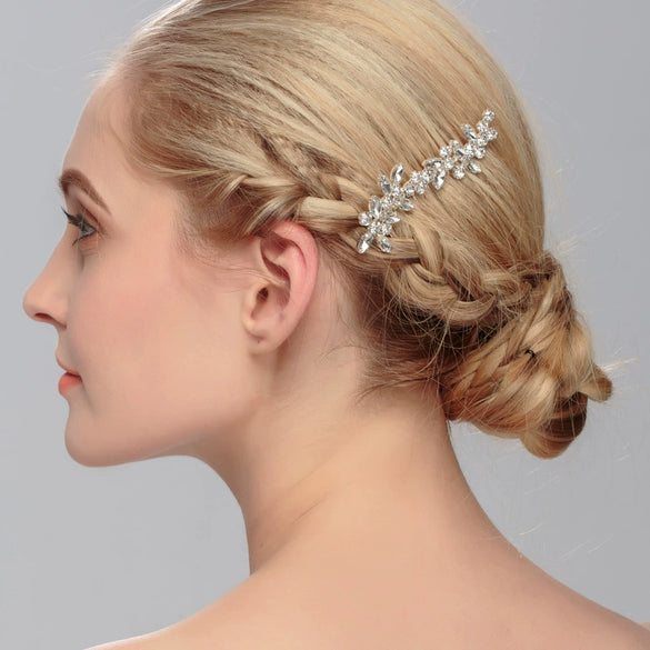 Alloy Handmade Plaid Bridal Hair Comb Women's Wedding Hair Accessories