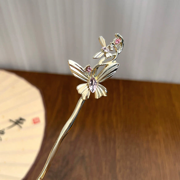 Alloy Handmade Simple Bow Style Tassel Hairpin For Women