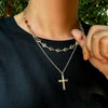 Alloy Handmade U Shape Cross Men's Clavicle Chain Jewelry