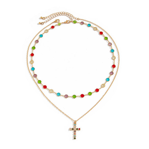 Alloy Handmade U Shape Cross Men's Clavicle Chain Jewelry
