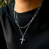 Alloy Handmade U Shape Cross Men's Clavicle Chain Jewelry