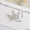 Alloy Handwoven Diamond Crown Mobile Phone Case And Shoe Accessories