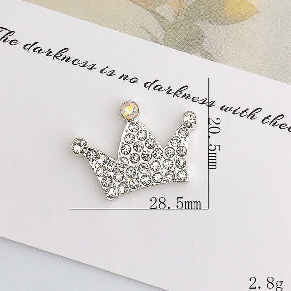 Alloy Handwoven Diamond Crown Mobile Phone Case And Shoe Accessories