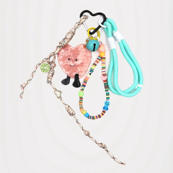 Alloy Heart And Sunflower Patterned Bag Pendant With Electroplating Retro Elegant Style