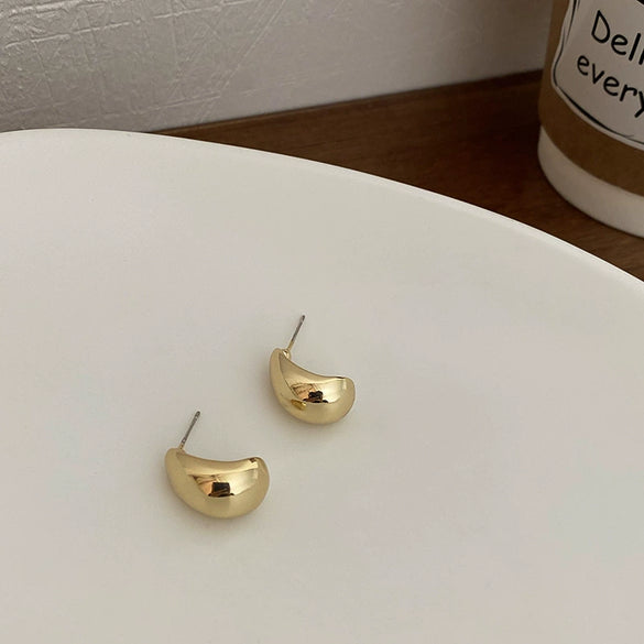Alloy Heart Drop Earrings For Women With Electroplating Design