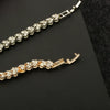 Alloy Heart Geometric Diamond Zircon Bracelet Silver Plated