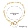 Alloy Heart Geometric Multilayer Female Hiphop Niche Design Sense Electroplated Necklace