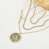 Alloy Heart Geometric Multilayer Female Hiphop Niche Design Sense Electroplated Necklace