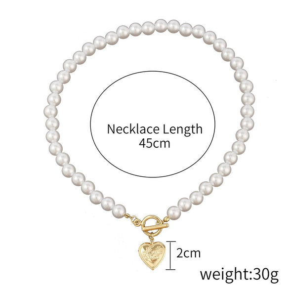Alloy Heart Geometric Multilayer Female Hiphop Niche Design Sense Electroplated Necklace