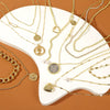 Alloy Heart Geometric Multilayer Female Hiphop Niche Design Sense Electroplated Necklace