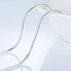 Alloy Heart Geometric Style Snake Bone Chain Necklace With Electroplating