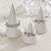 Alloy Heart Pattern Electroplated Women's Love Ring Set Threepiece Highend Personality Jewelry