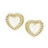 Alloy Heart Pattern Light Luxury Cold Style Electroplated Women's Earrings