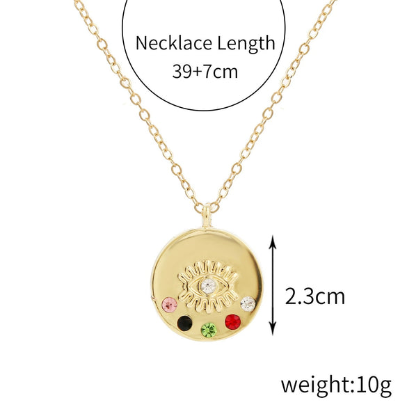 Alloy Heart Pattern Pendant Multilayer Necklace With Electroplating For Women
