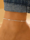 Alloy Heart Shape Beads Chain Foot Accessories For Women Simple Style
