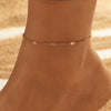 Alloy Heart Shape Beads Chain Foot Accessories For Women Simple Style