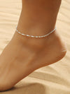 Alloy Heart Shape Beads Chain Foot Accessories For Women Simple Style