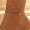 Alloy Heart Shape Beads Chain Foot Accessories For Women Simple Style