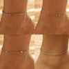 Alloy Heart Shape Beads Chain Foot Accessories For Women Simple Style
