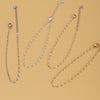 Alloy Heart Shape Beads Chain Foot Accessories For Women Simple Style