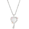 Alloy Heart Shape Electroplated Fashion Clavicle Necklace For Girls