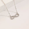Alloy Heart Shape Geometric Microinlaid Electroplated Pendant Necklace For Women