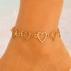 Alloy Heart Shape Simple Love Anklet For Women In Ins Style