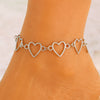 Alloy Heart Shape Simple Love Anklet For Women In Ins Style