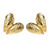 Alloy Heartshaped And Fanshaped Electroplated Earrings For Women