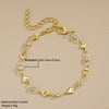 Alloy Heartshaped Electroplated Bracelet For Women Simple Design With Inlaid Zircon