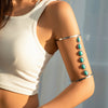 Alloy Heartshaped Open Bracelet Leg Chain Arm Chain With Electroplating For Women