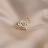 Alloy Heartshaped Wing Brooch For Women With Electroplating Minimalist Style