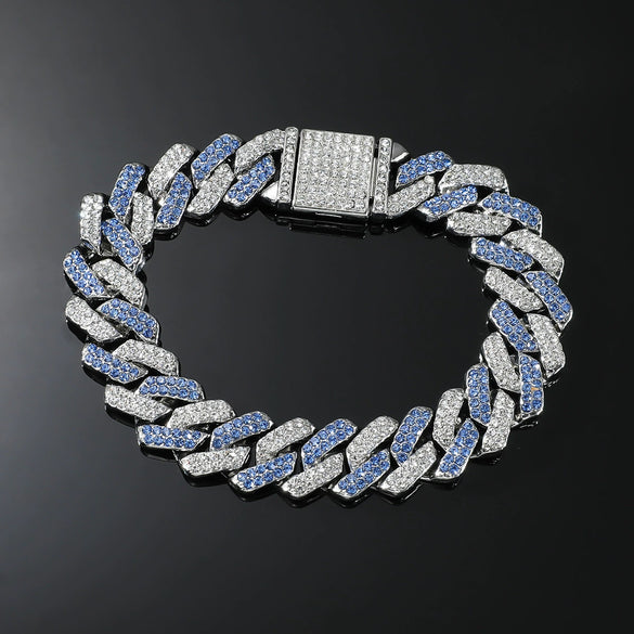 Alloy Hip Hop Diamond Geometric Men's Bracelet